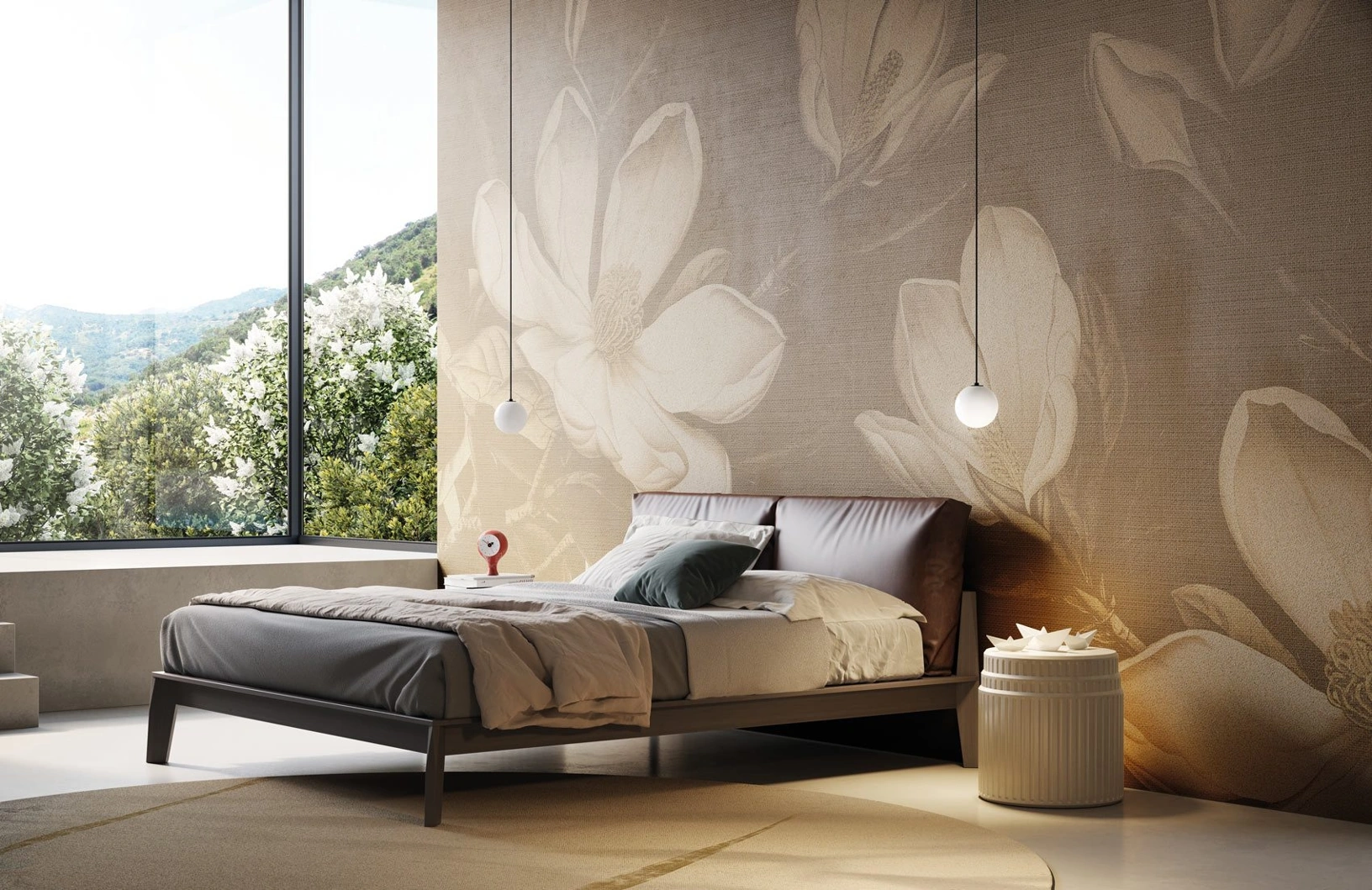 Carta da parati floreale Ashai di Instabilelab