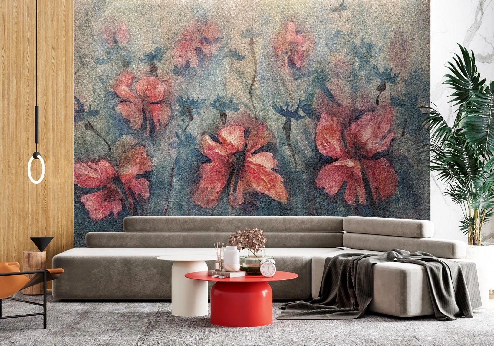 Carta da parati Papaveri di Instabilelab