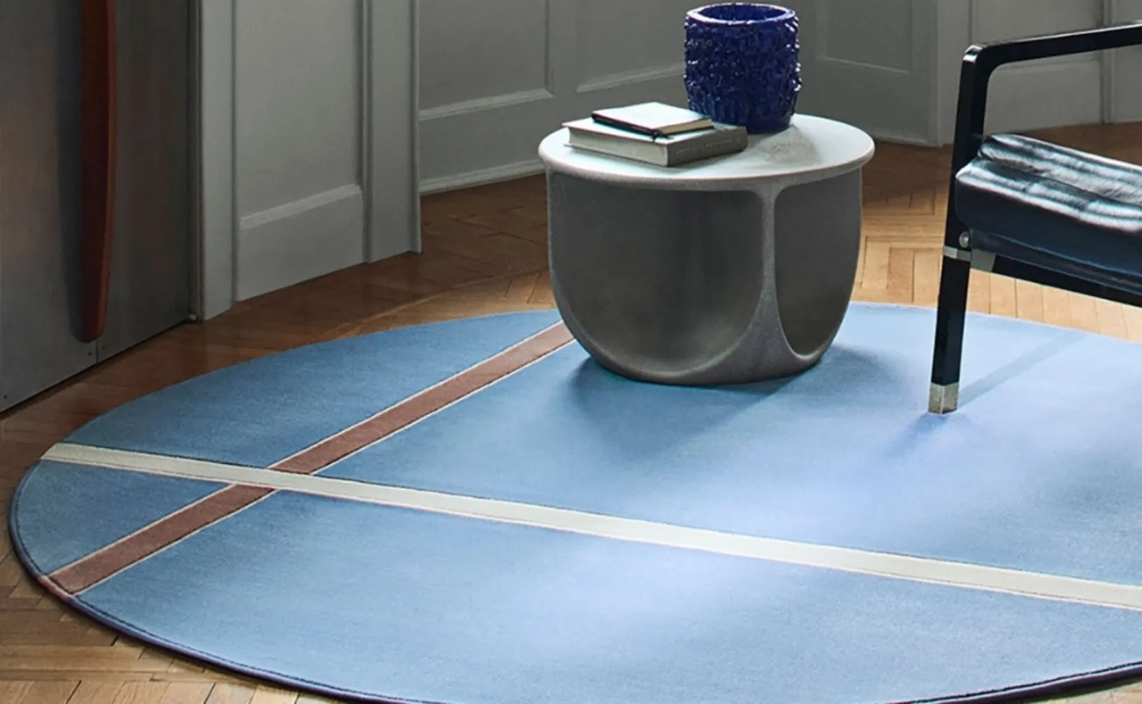Tappeto rotondo Vortex di Besana Moquette