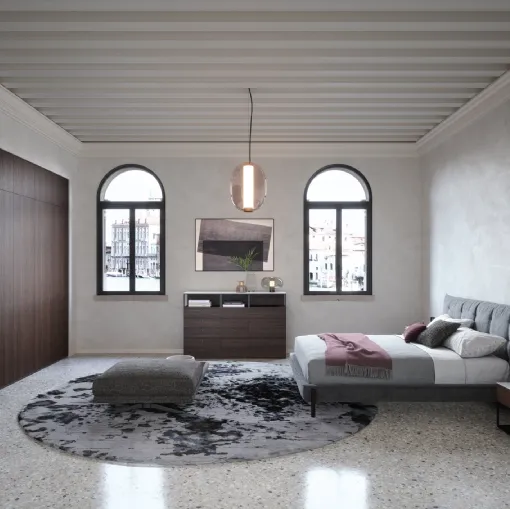 Armadio Alfa in legno impiallacciato di Novamobili