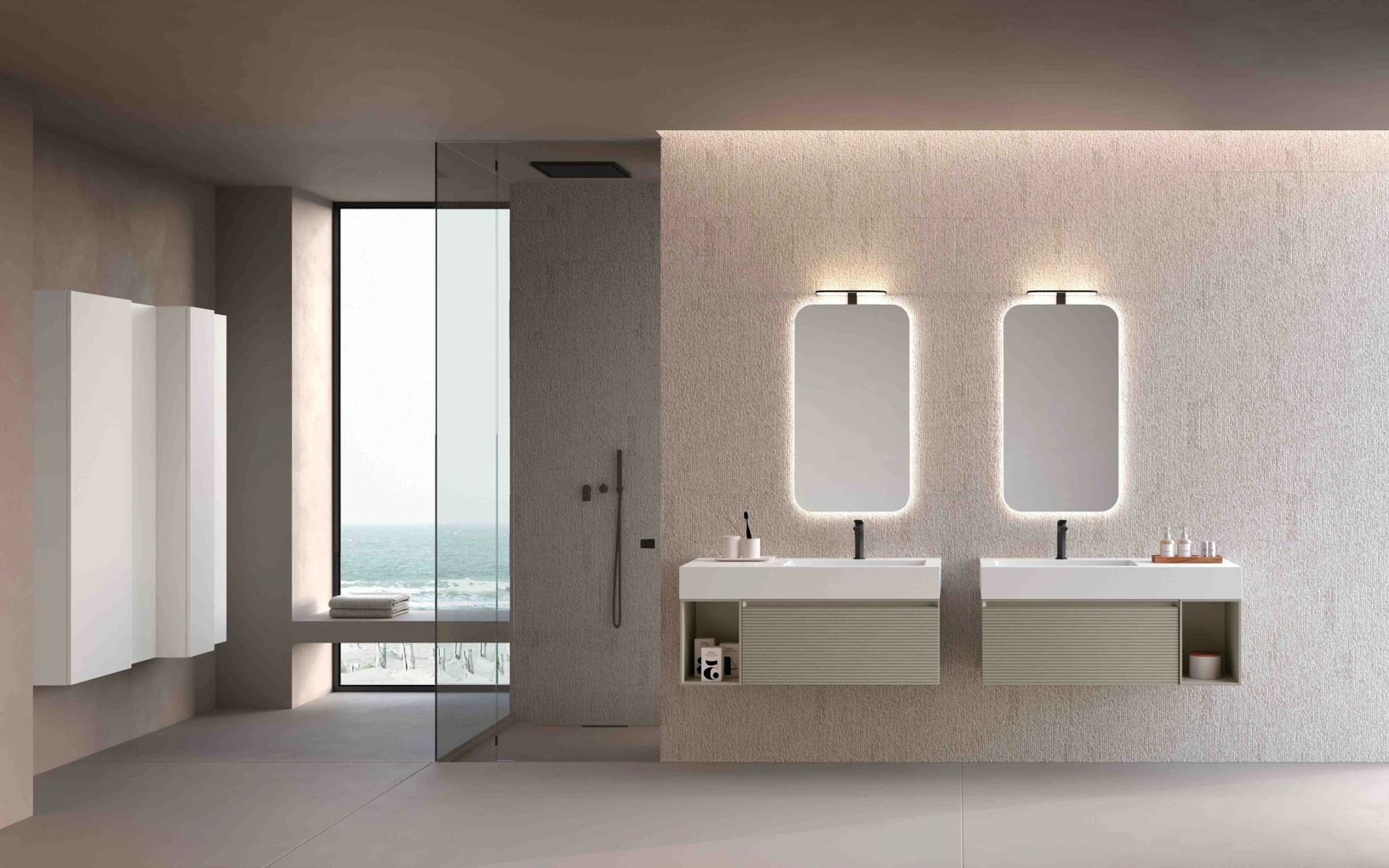 Mobile da Bagno sospeso M1 System 144 di Baxar