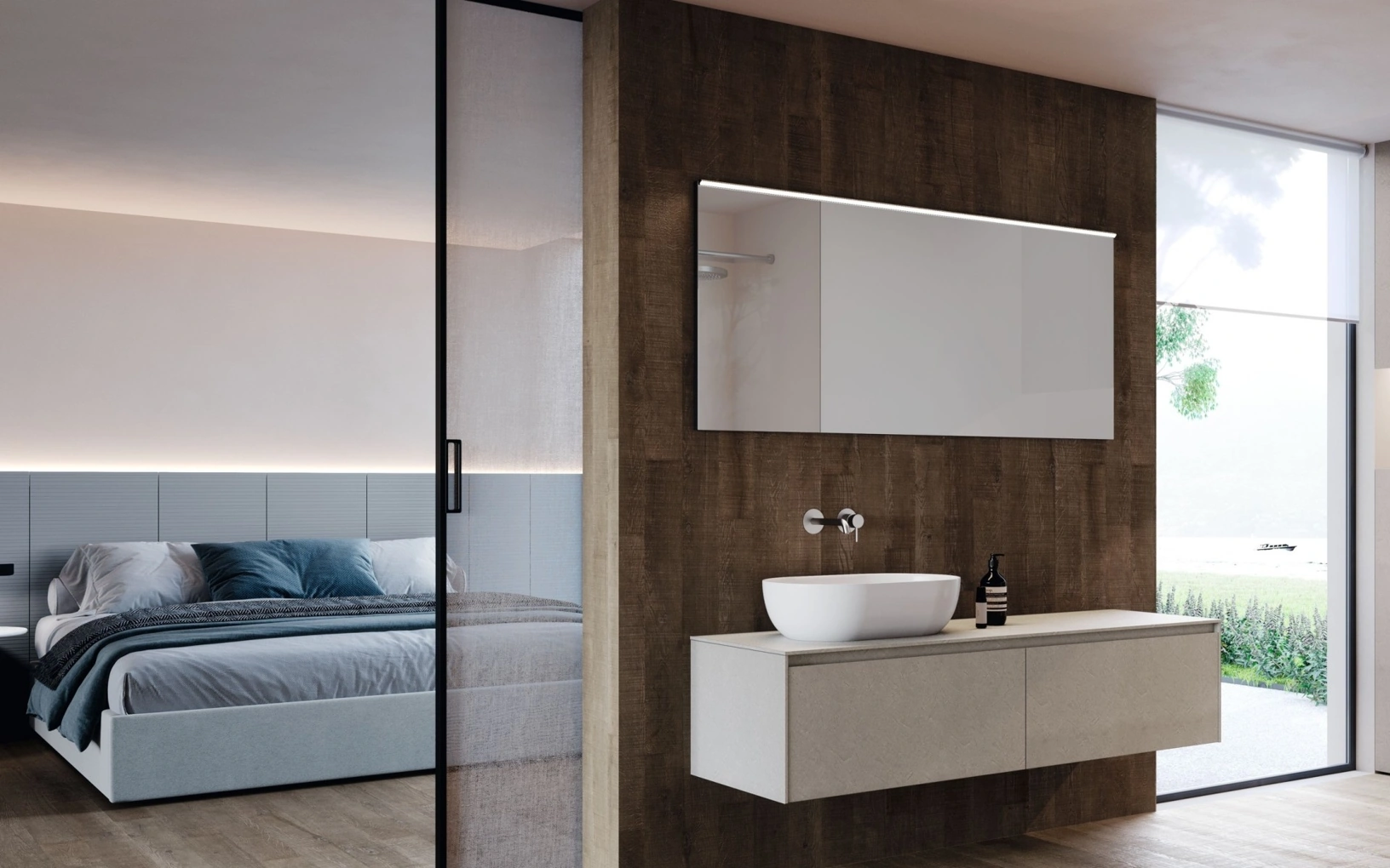 Mobile da Bagno sospeso M2 System 244 di Baxar