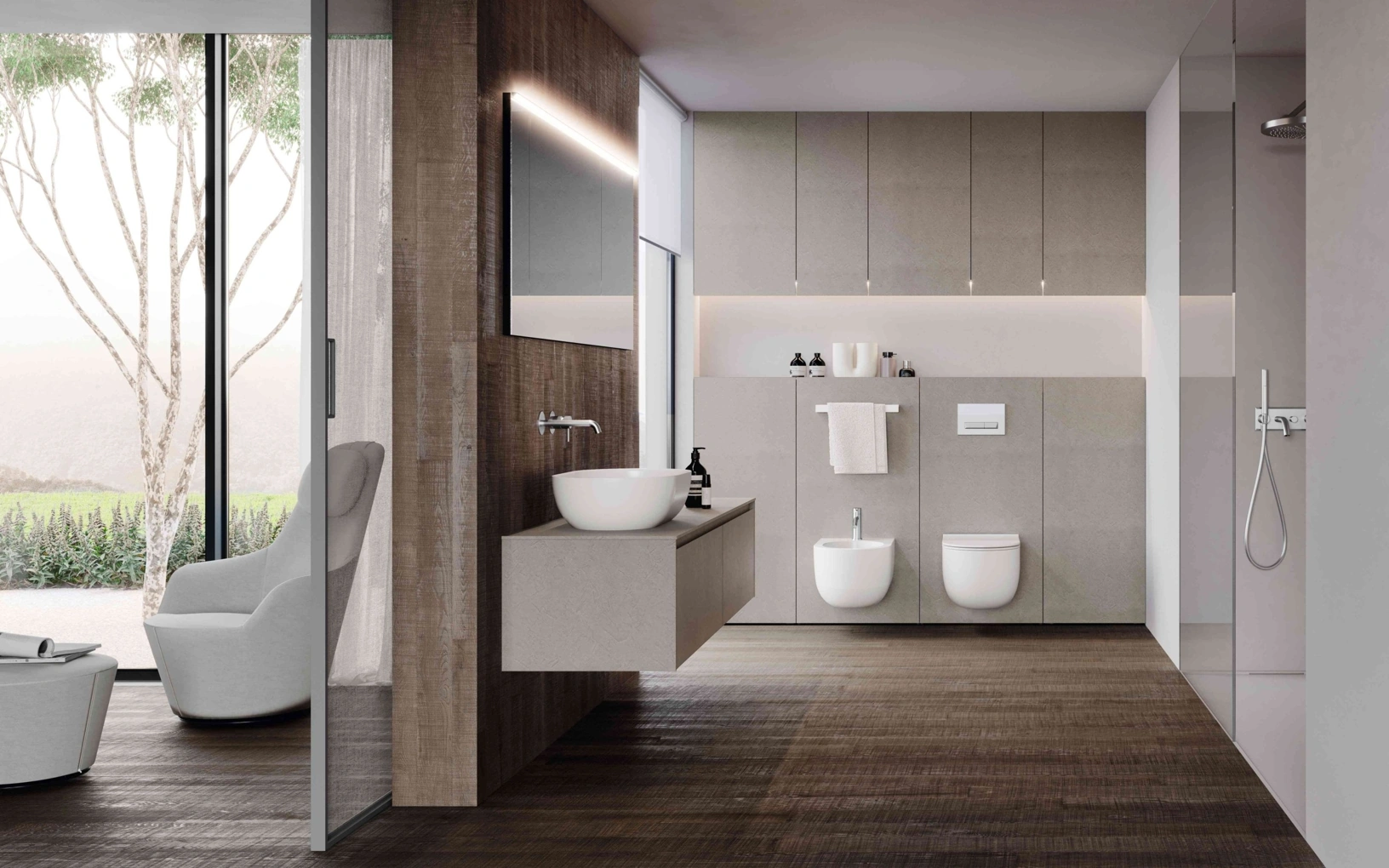 Mobile da Bagno sospeso M2 System 244 di Baxar