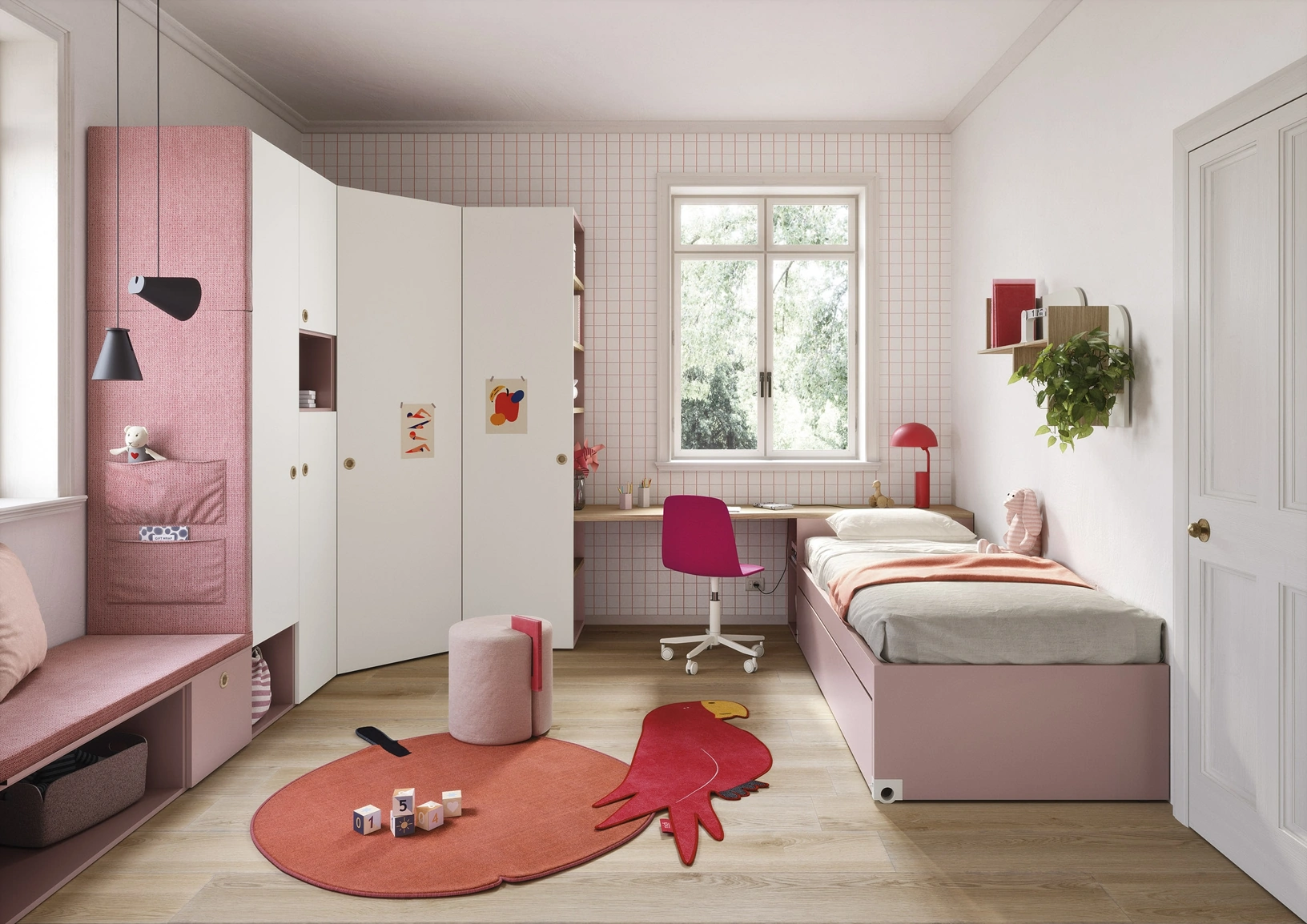 Cameretta Salvaspazio con Letti Estraibili di Nidi