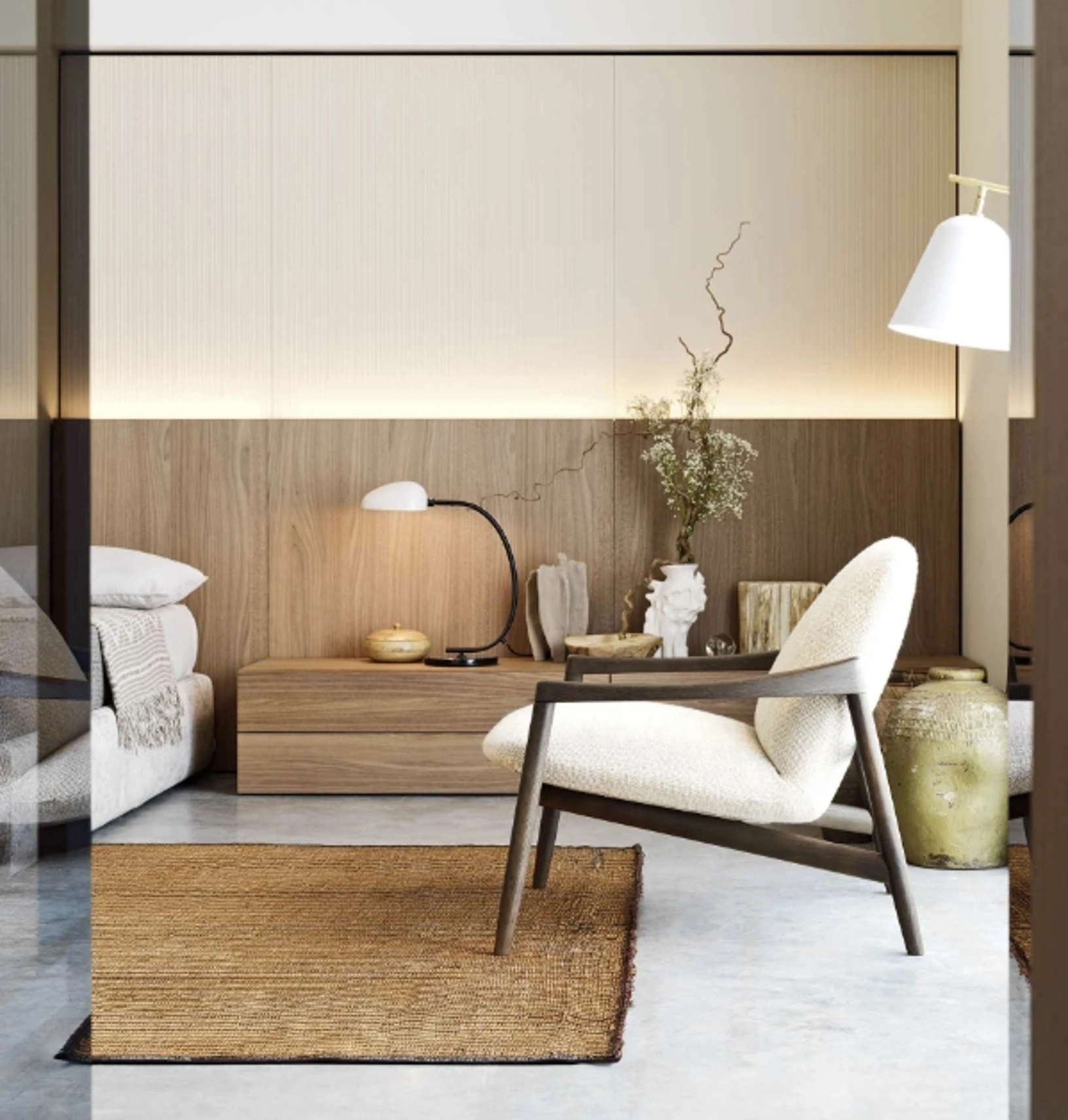Comodino Easy System in rovere di Novamobili