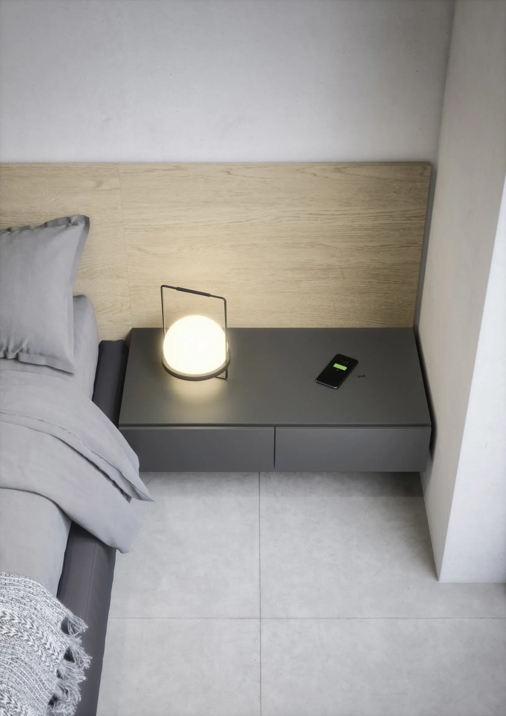 Comodino Easy System di Novamobili