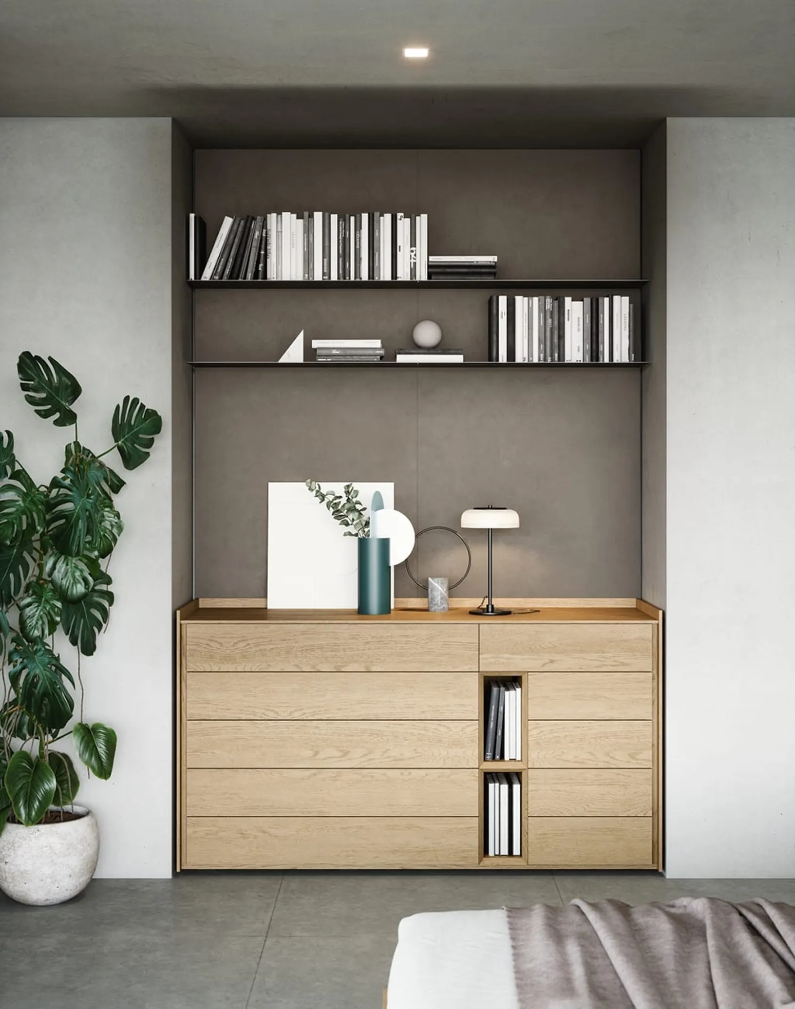 Comò in rovere Sly di Novamobili