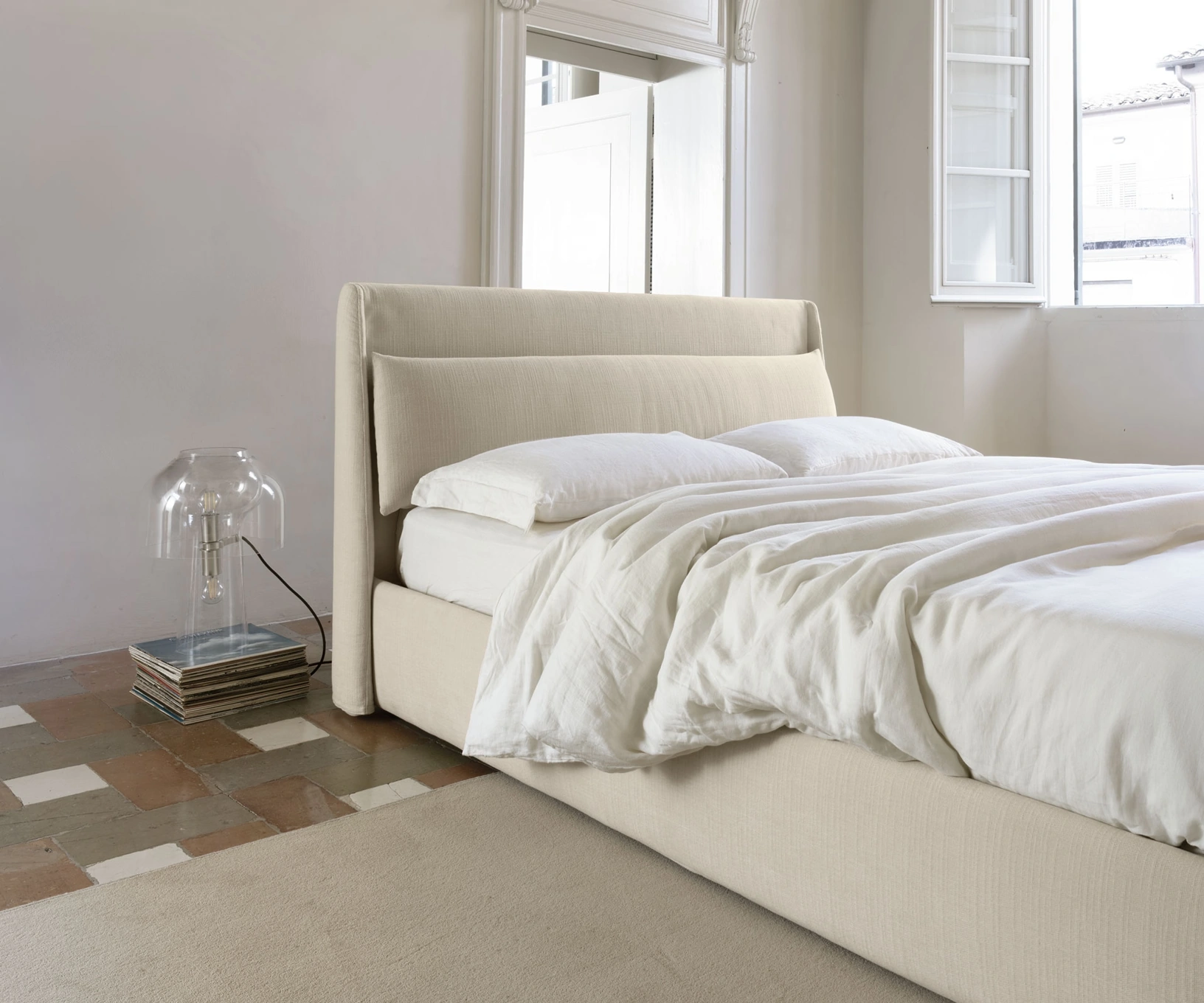 Letto imbottito Eddie di Noctis