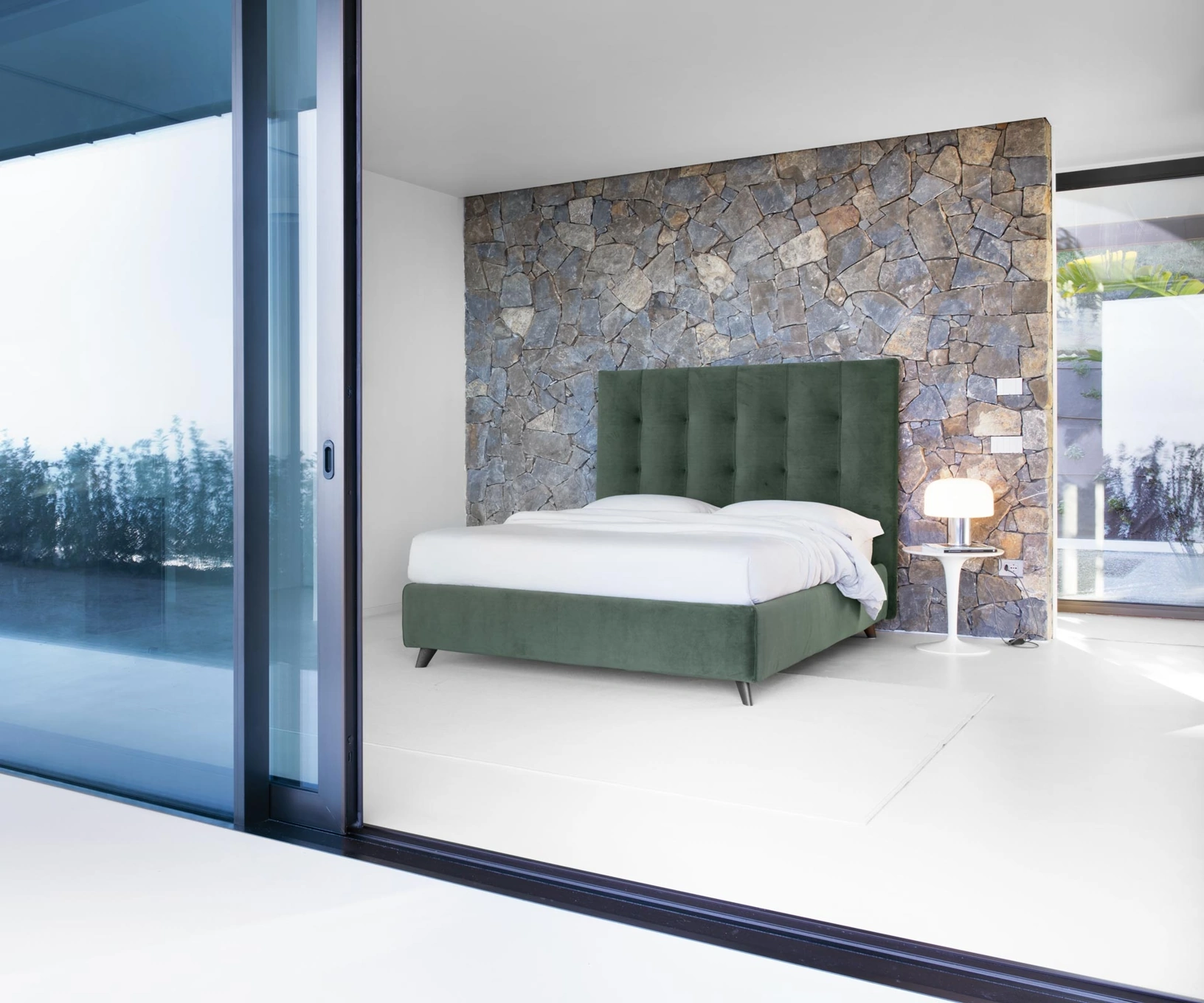 Letto con box contenitore Emma High di Noctis