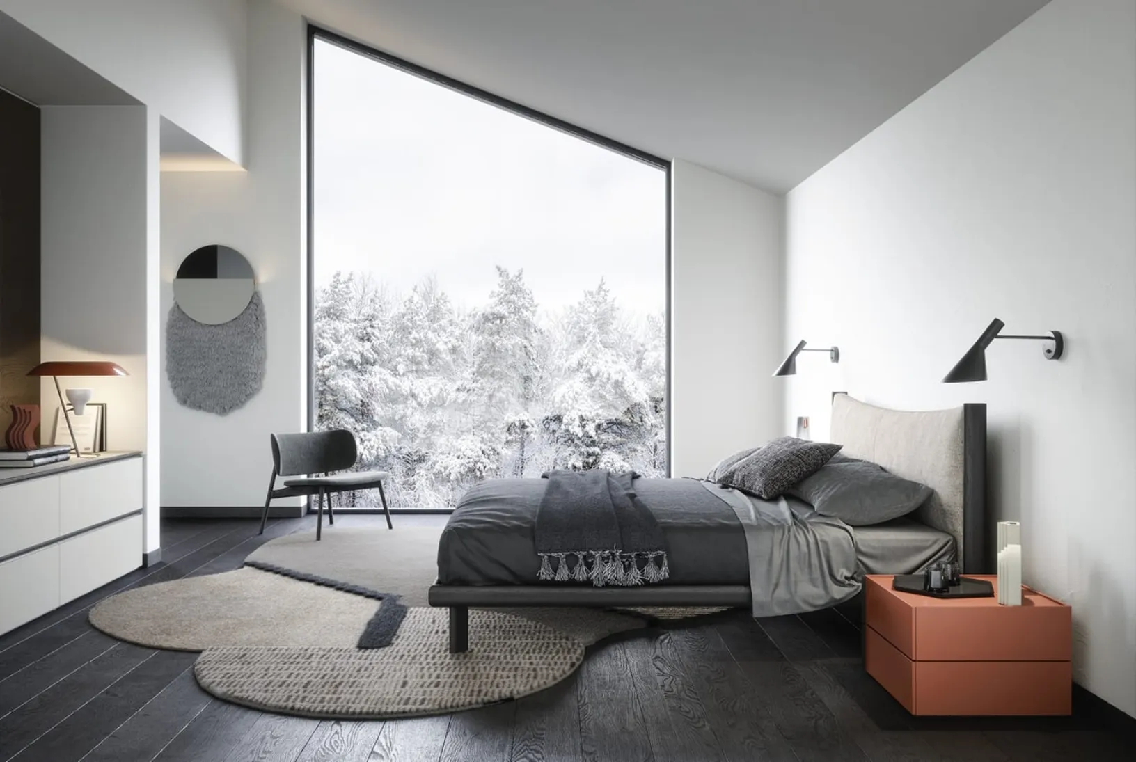 Letto matrimoniale Mizu di Novamobili