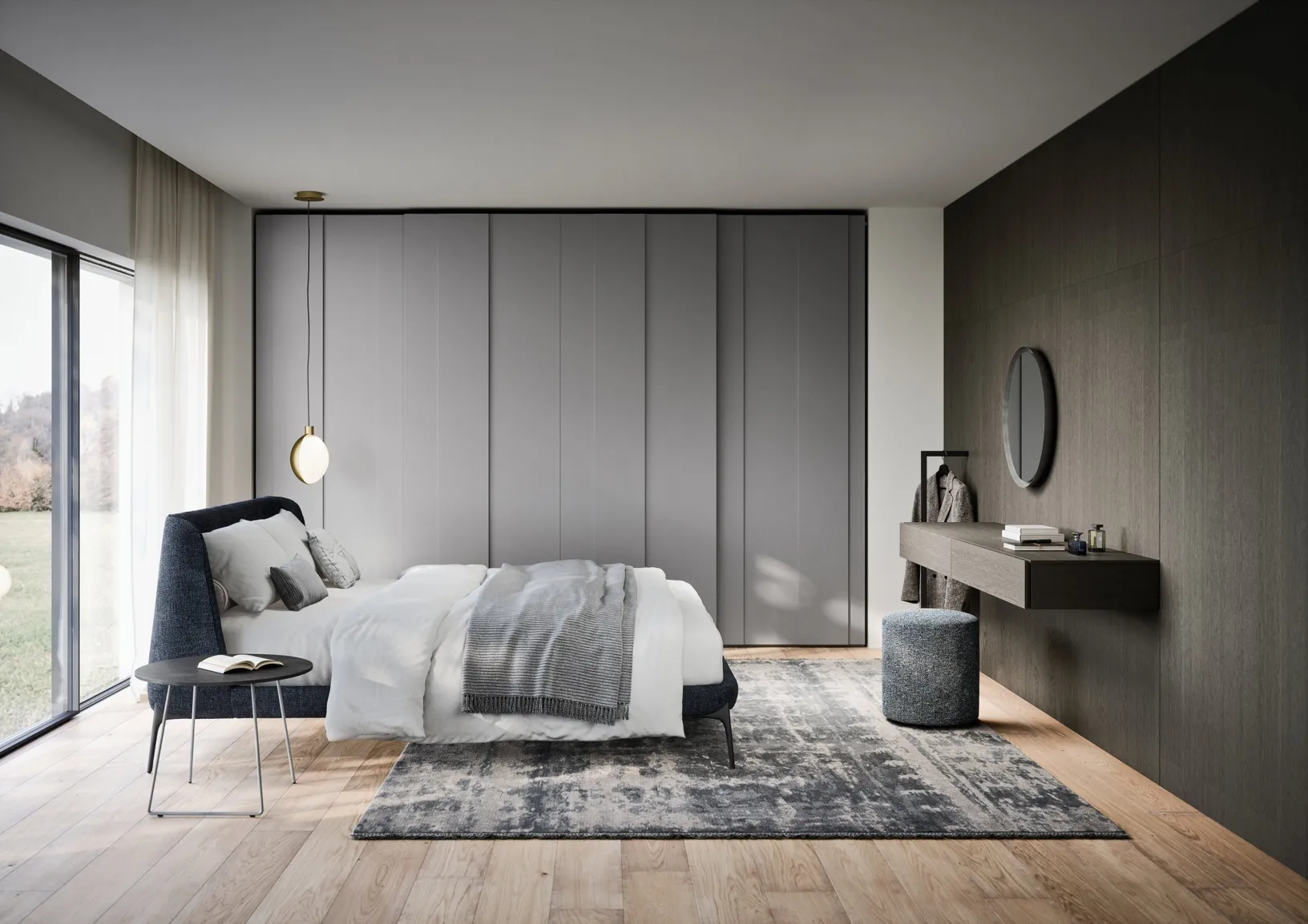 Letto in tessuto Velvet di Novamobili