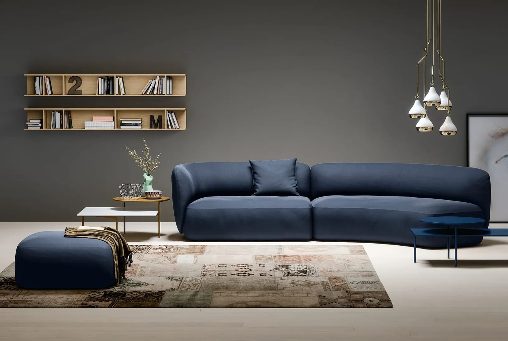 Libreria in rovere Butterfly di Novamobili