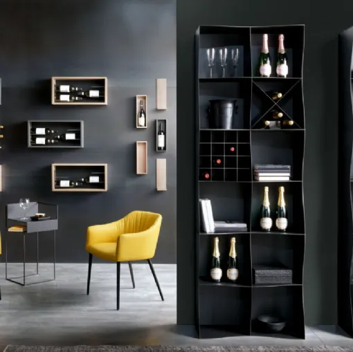 Libreria Iron Ic in metallo verniciato Nero di Ronda Design