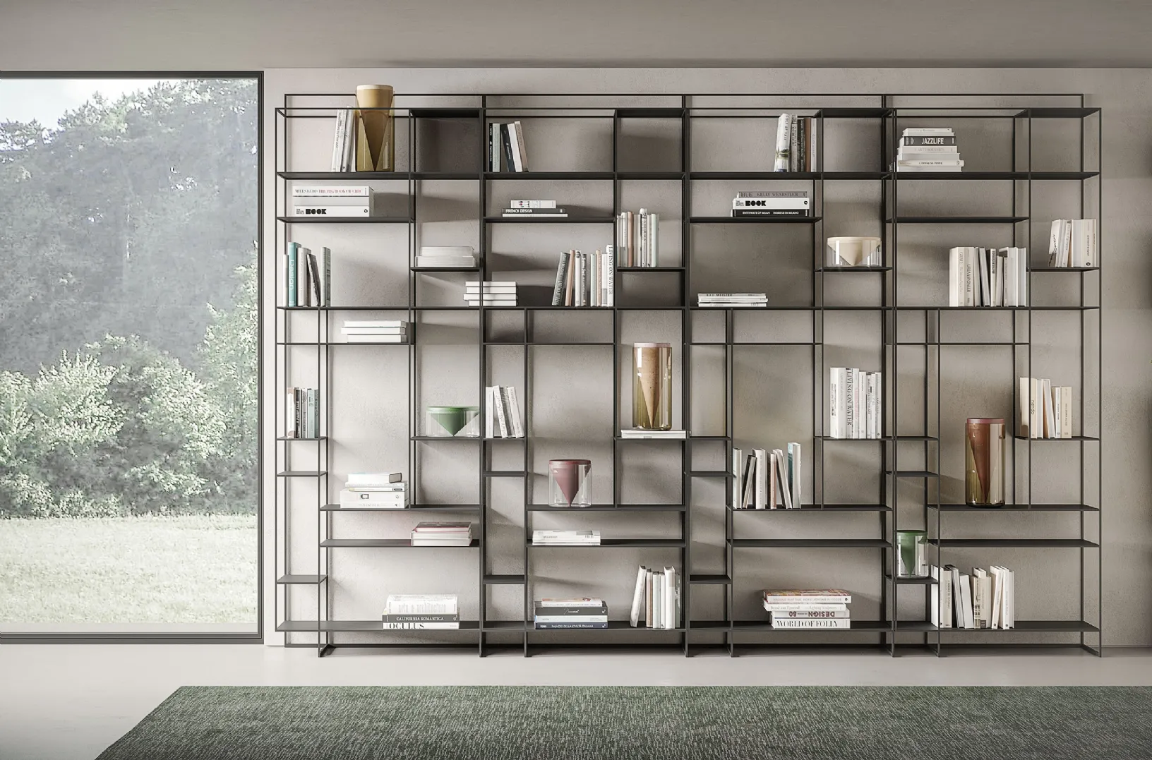 Libreria in metallo Levia di Ronda Design