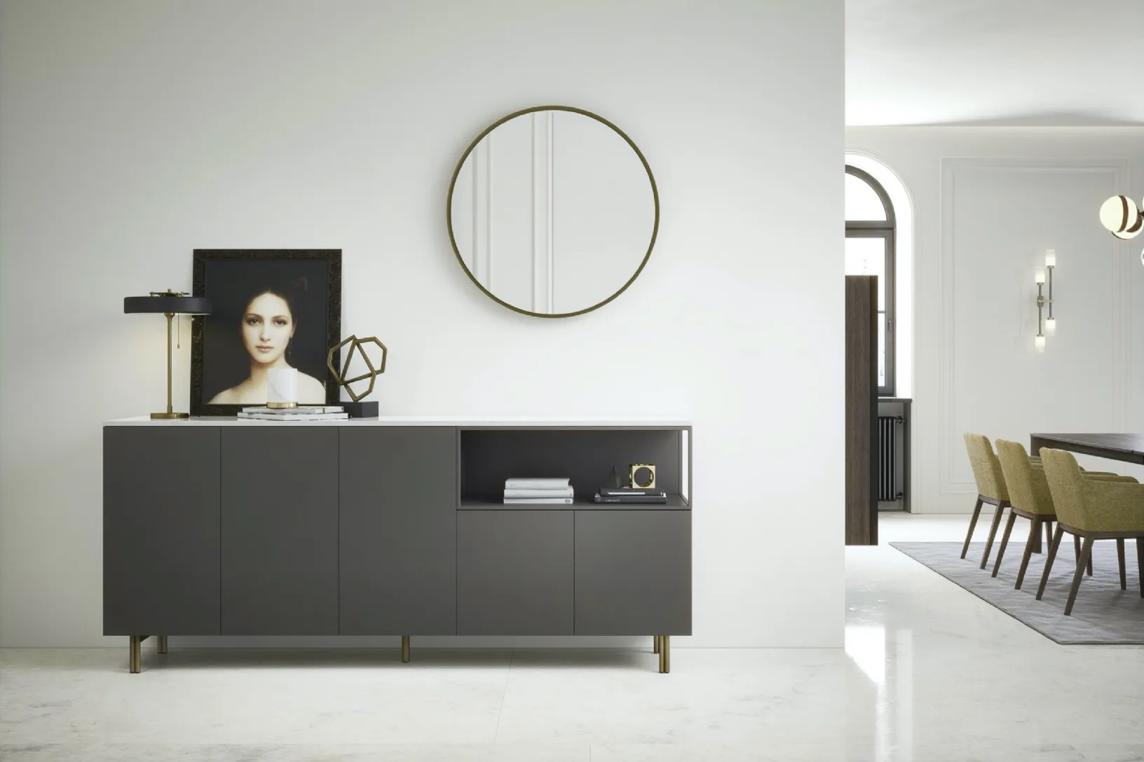 Madia Box 18 01 con piedini di Novamobili