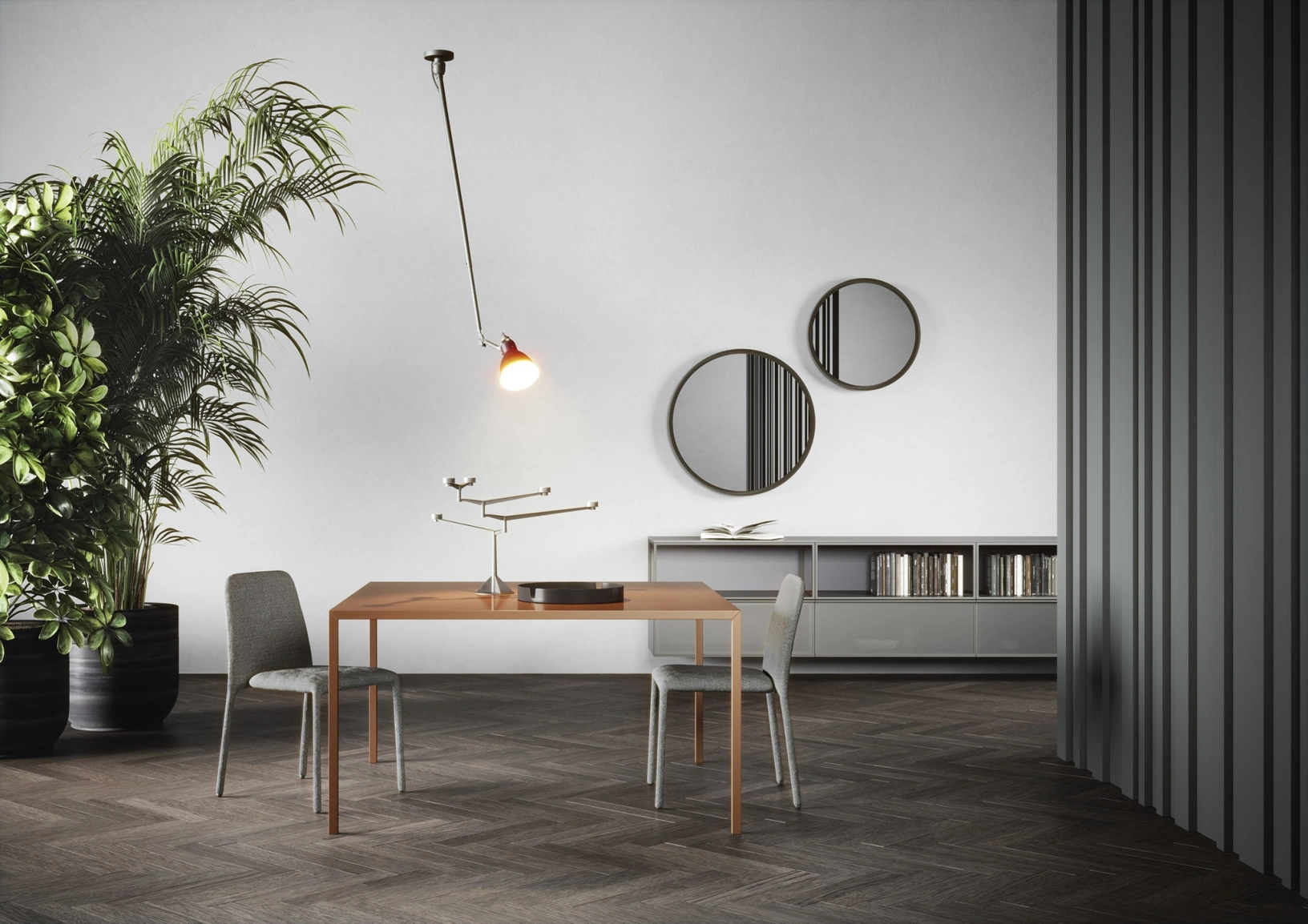 Mobile sospeso Box 18 Grigio Lucido di Novamobili