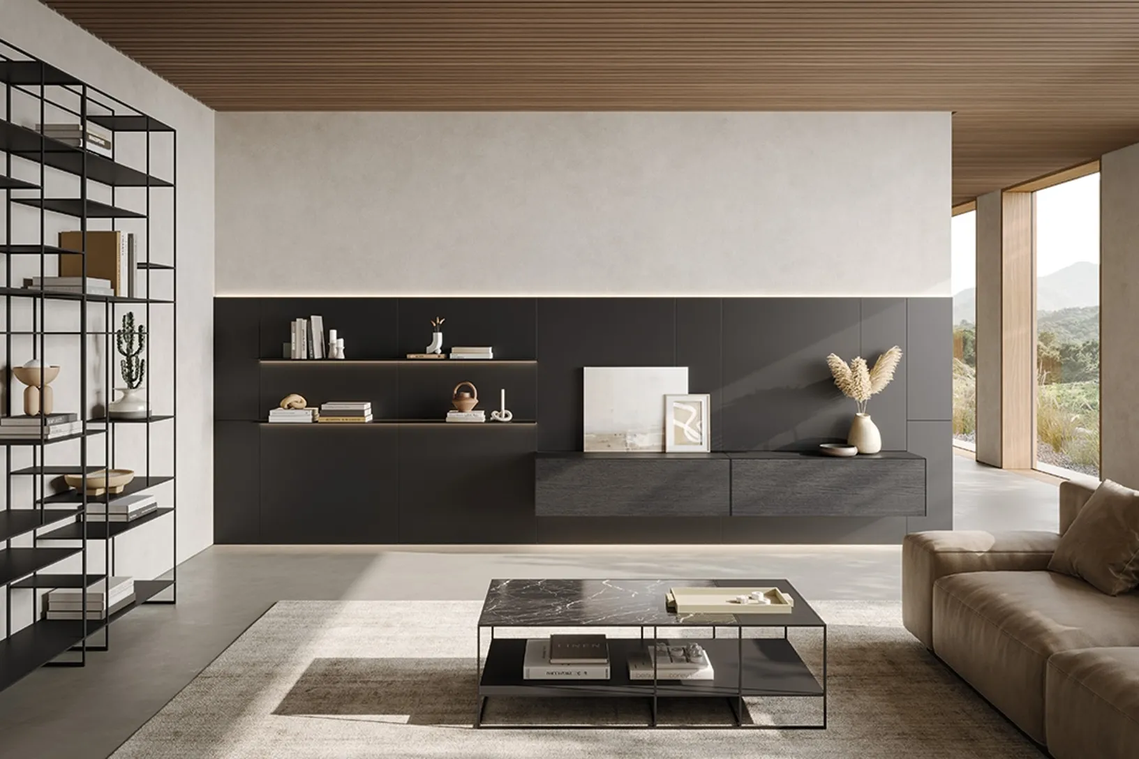 Parete Attrezzata Caddy Living di Ronda Design