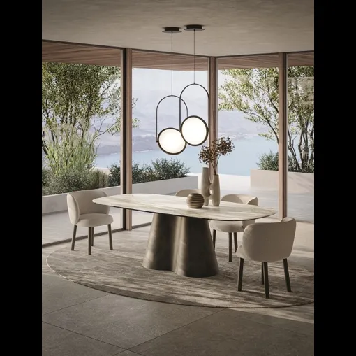 Sedia Shanti in tessuto imbottito di Ronda Design