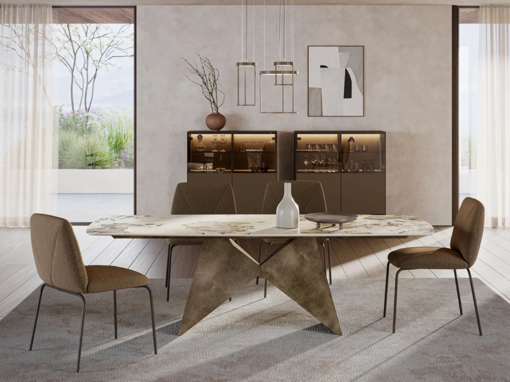 Tavolo scultoreo Gemini di Ronda Design