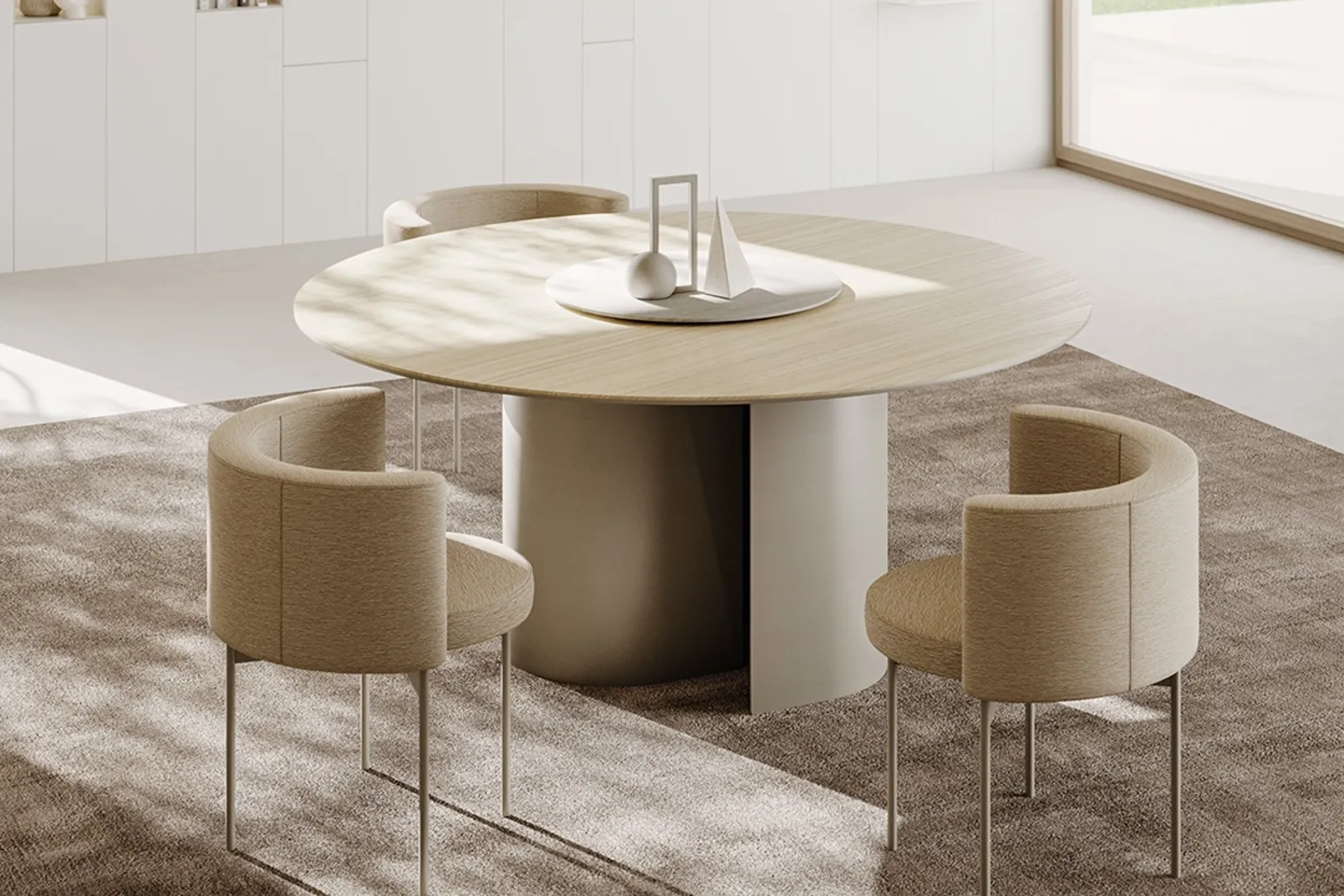 Tavolo Roshi Round di Ronda Design