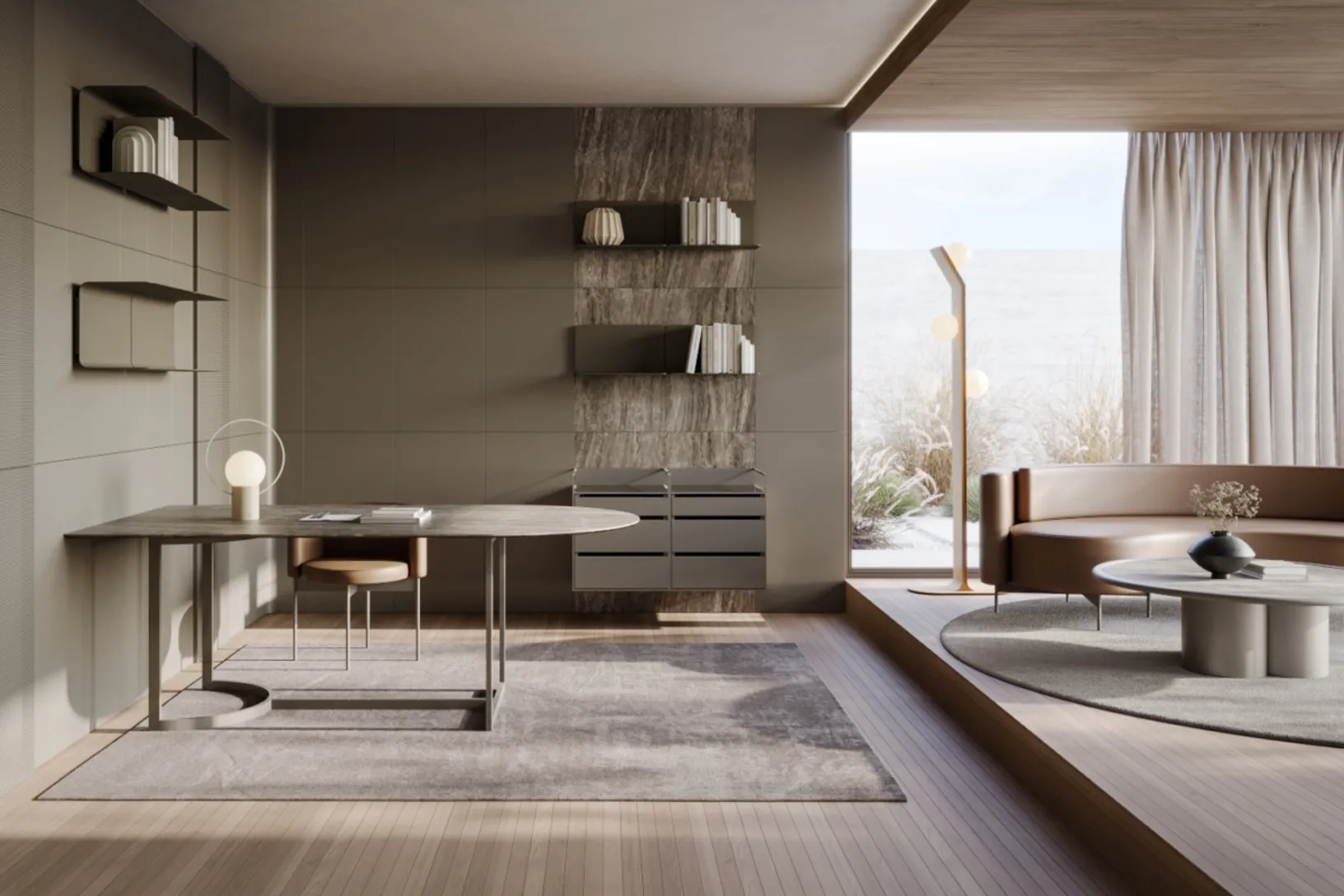 Tavolo ovale Slice di Ronda Design
